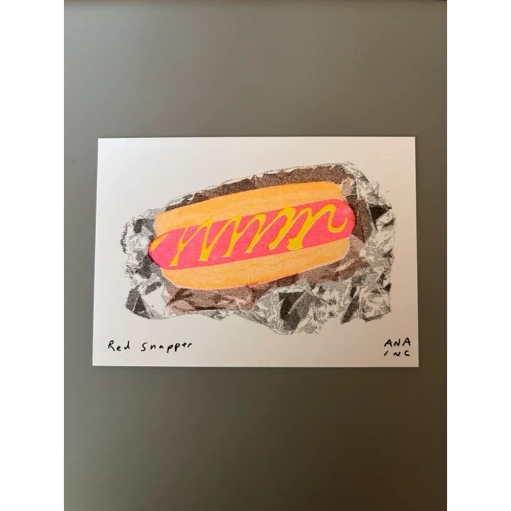 Ana Inciardi Mini Print - Red Snapper